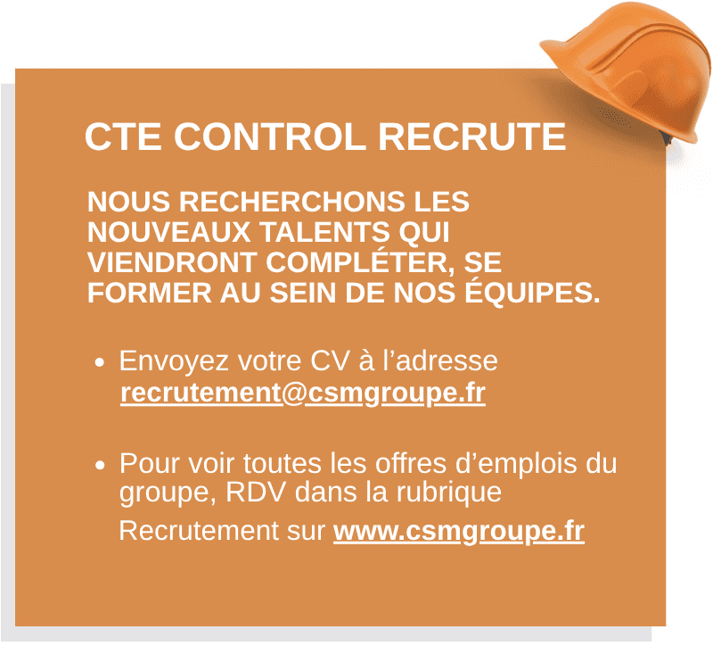 Recrutement au sein de cte control